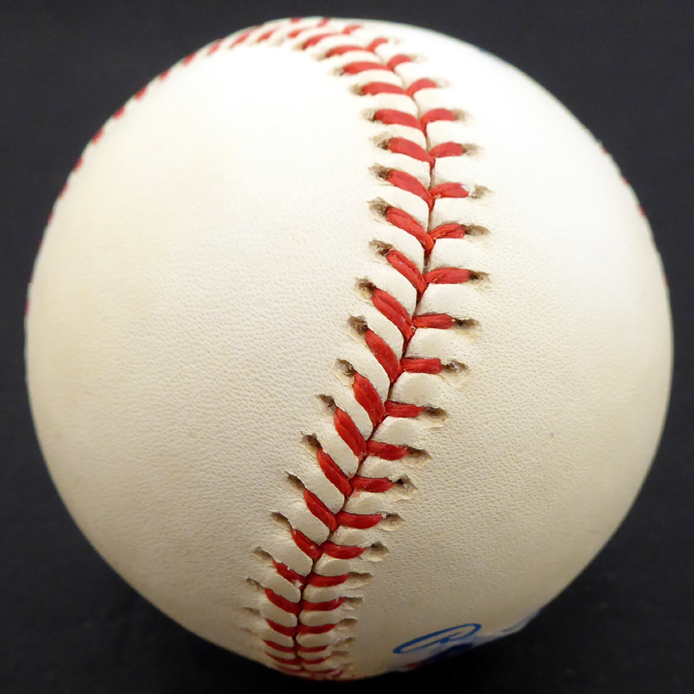 Bob Savage Autographed Official Al Baseball Philadelphia A's Beckett Beckett Image a