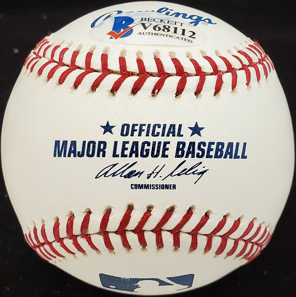 Bob Savage Autographed Official MLB Baseball Philadelphia A's Beckett Beckett Image a