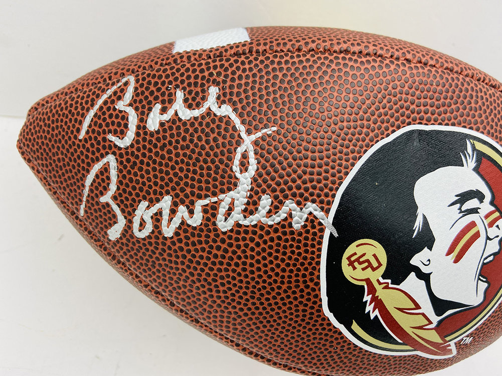 Bobby Bowden Autographed FSU Wilson Logo Football - JSA Certified Image a