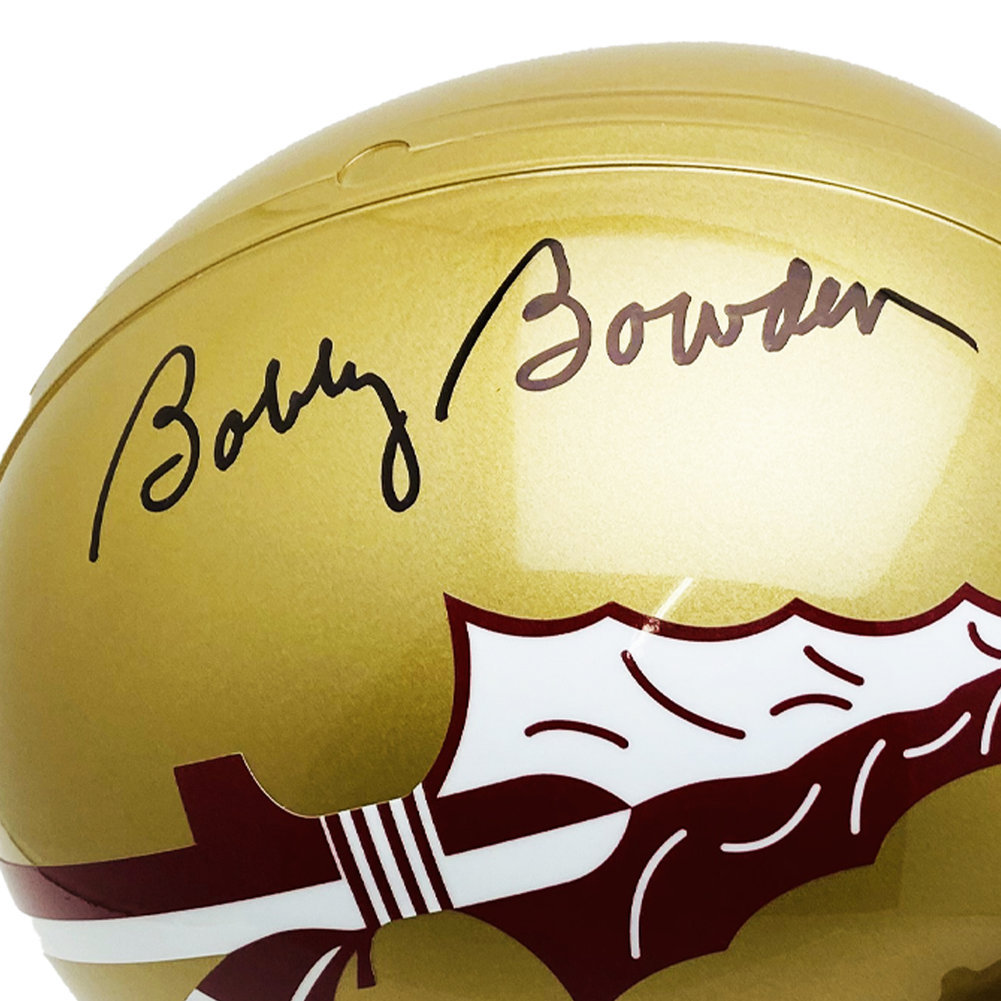 Deion Sanders FSU Seminoles Signed Canvas - Hugging Bowden Gold Paint - PSA  - Prime One Sports