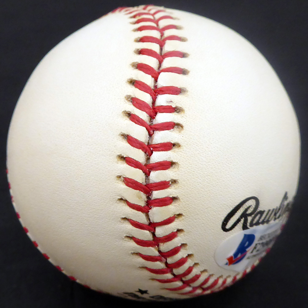 Bobby Morgan Autographed Official Nl Baseball Brooklyn Dodgers Beckett Beckett Image a