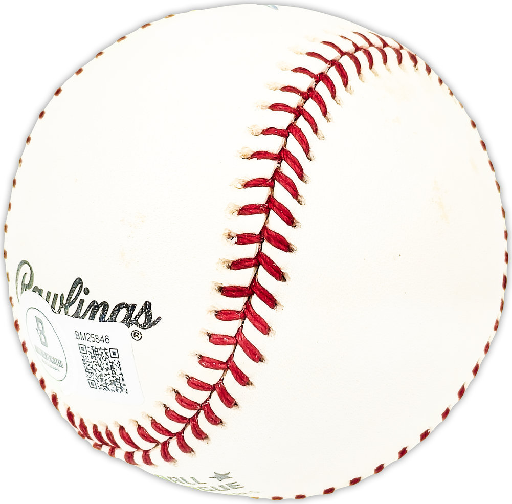 Boyd Bartley Autographed Signed Official Nl Baseball Brooklyn Dodgers Beckett Beckett Qr #Bm25846 Image a