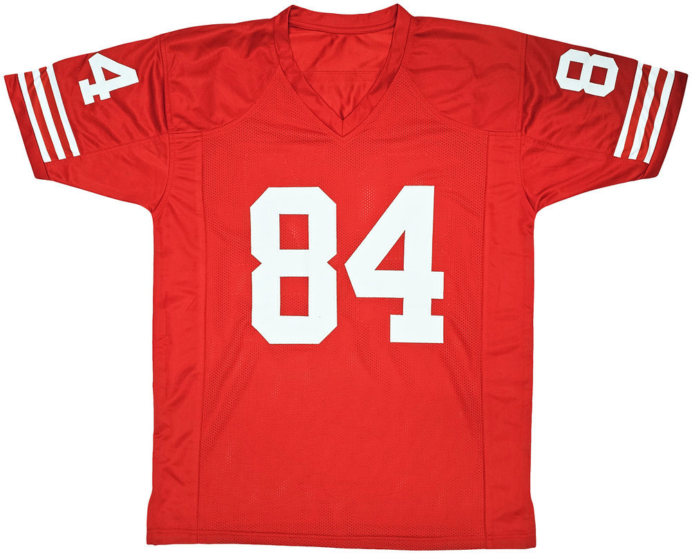 San Francisco 49Ers Brent Jones Autographed Red Jersey PSA/DNA Image a