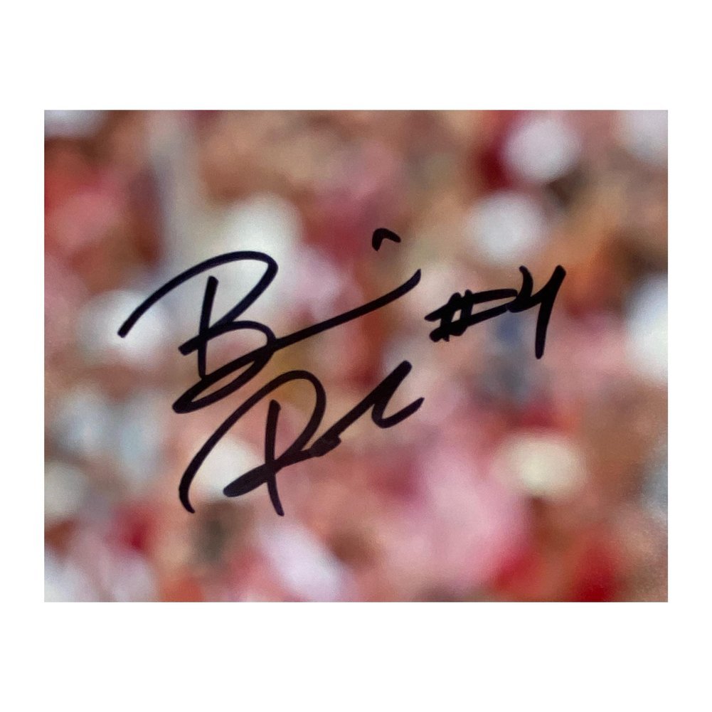Brian Robinson Signed Alabama Crimson Tide Air Piano 8x10 Photo - Fanatics Image a