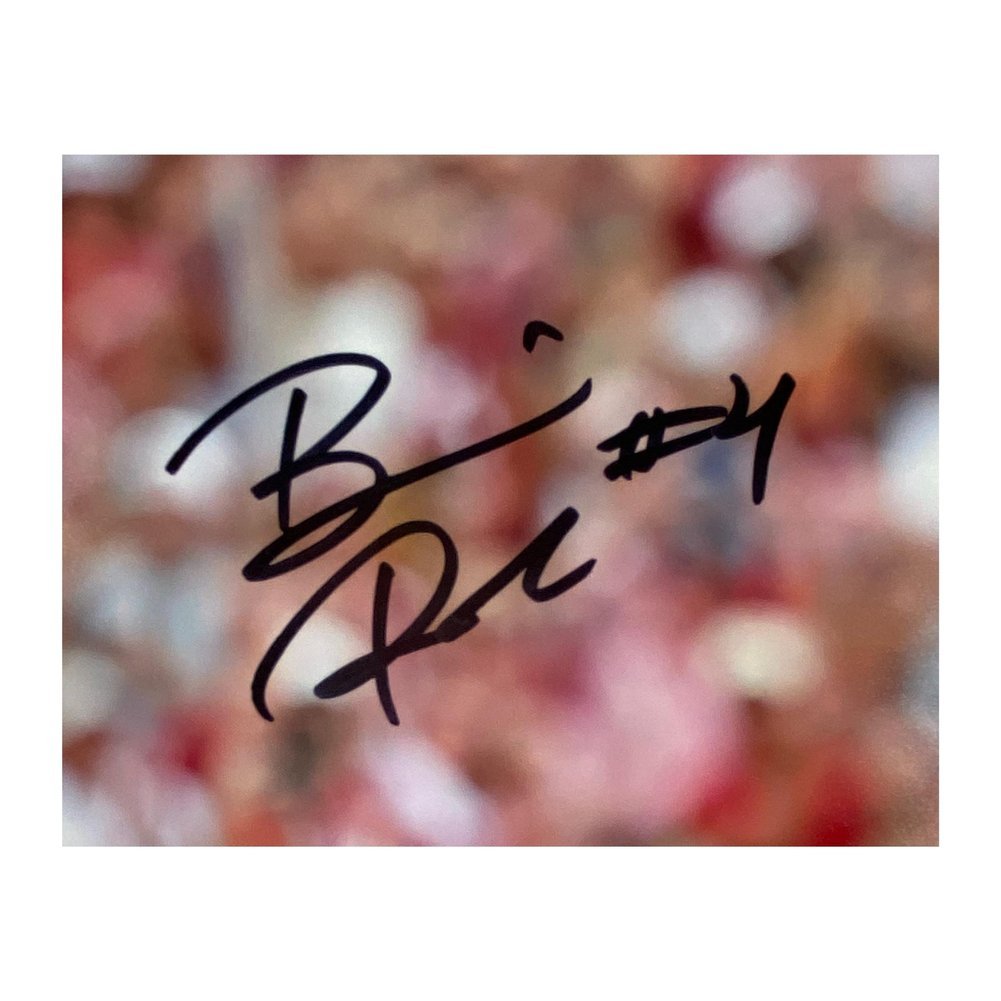 Brian Robinson Signed Alabama Crimson Tide Air Piano 8x10 Photo - Fanatics Image a