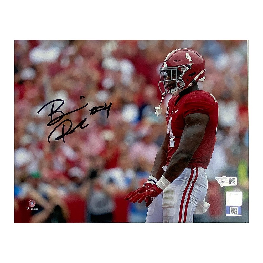 Brian Robinson Signed Alabama Crimson Tide Air Piano 8x10 Photo - Fanatics Image a
