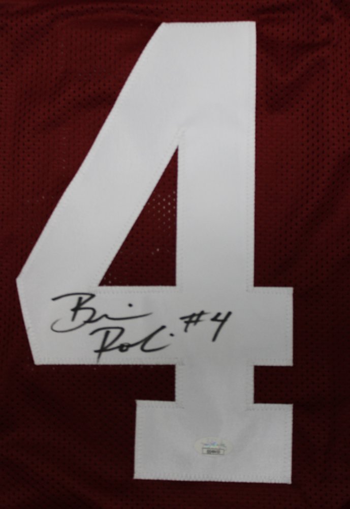 Brian Robinson Jr. Autographed Alabama Crimson Tide Custom Crimson Jersey - JSA Image a