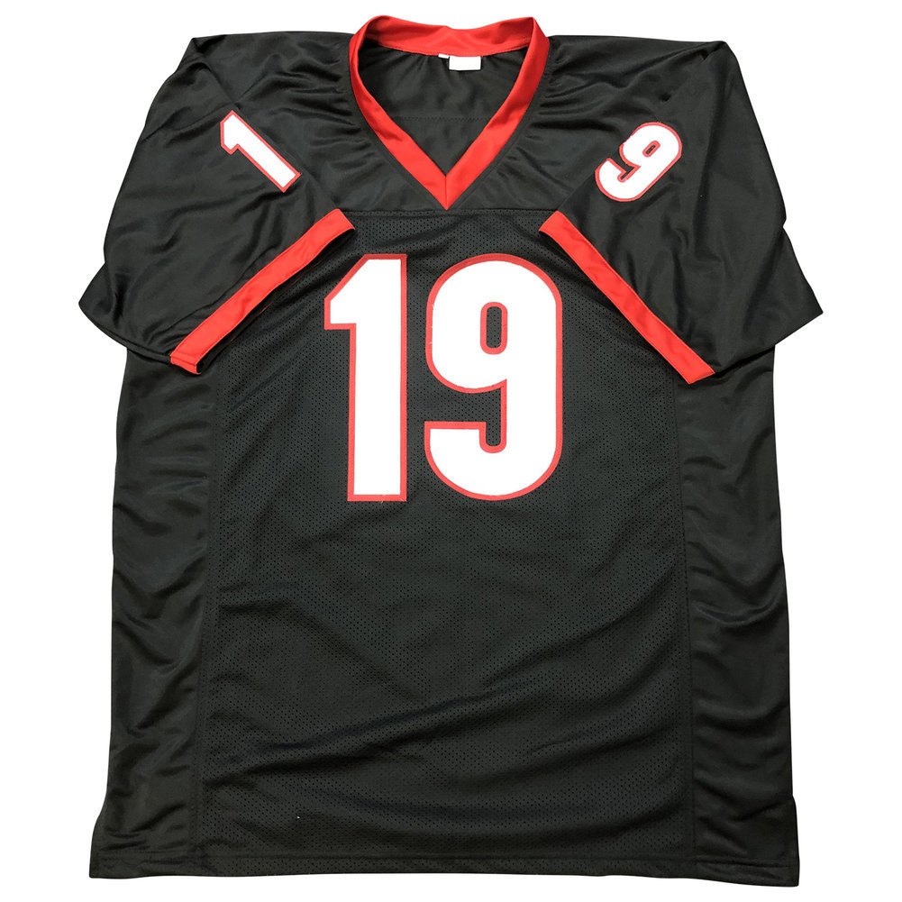 Brock Bowers Signed Georgia Bulldogs Custom Black #19 Jersey - Beckett Image a