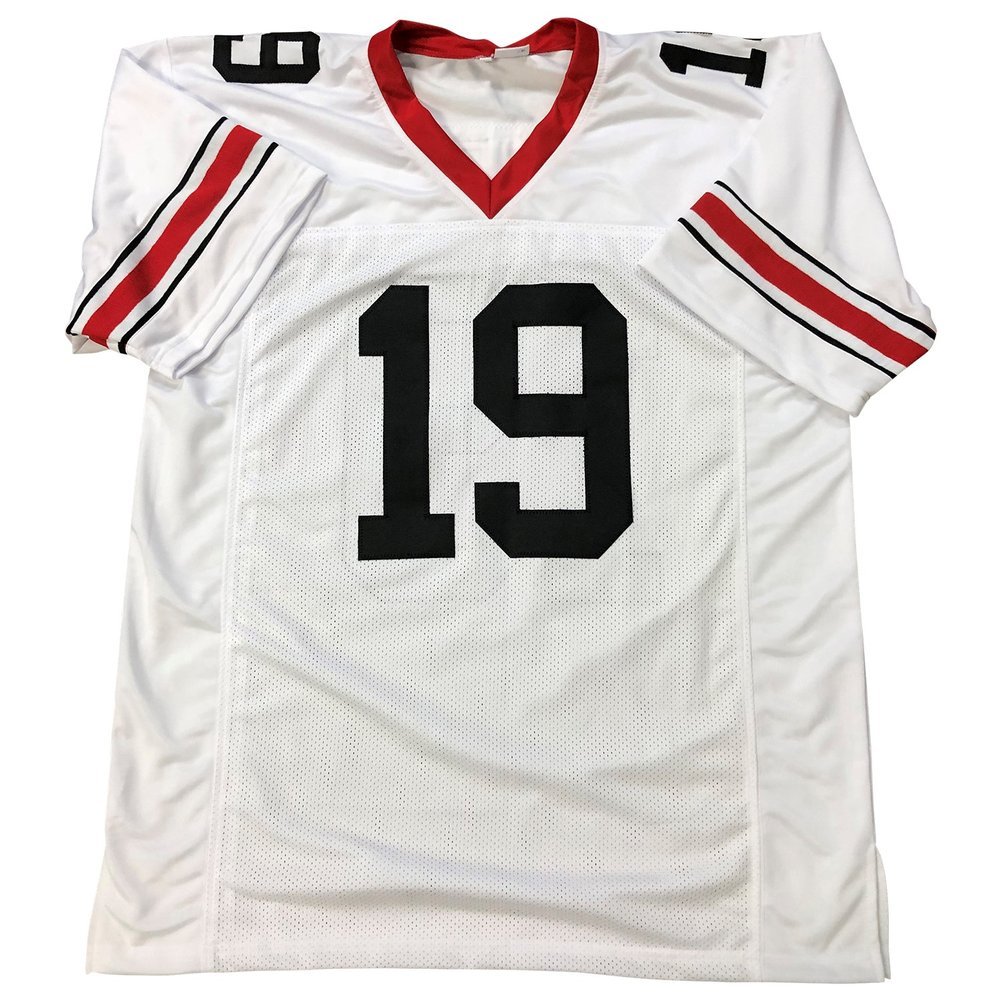 Brock Bowers Signed Georgia Bulldogs Custom White #19 Jersey - Beckett Image a