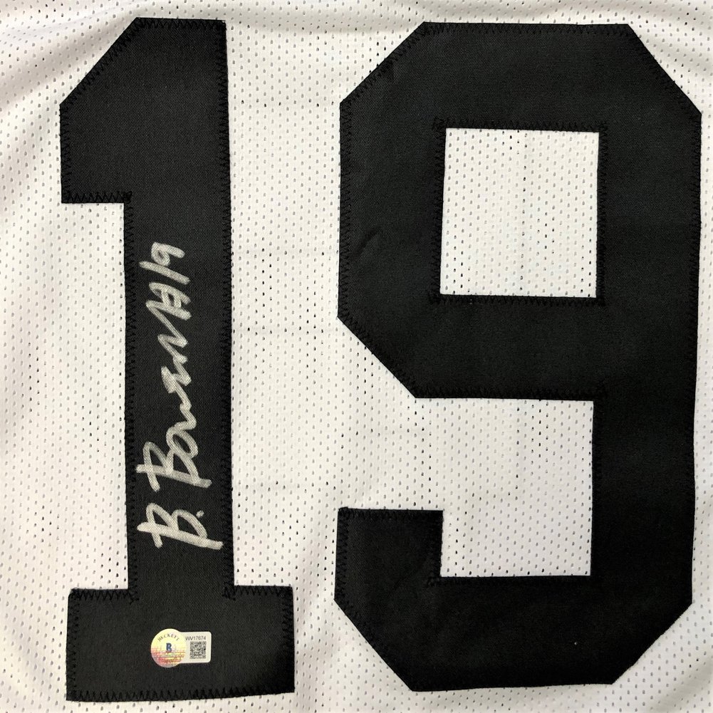 Brock Bowers Autographed Signed Georgia Bulldogs Custom White #19 Jersey - Beckett QR Authentic Image a