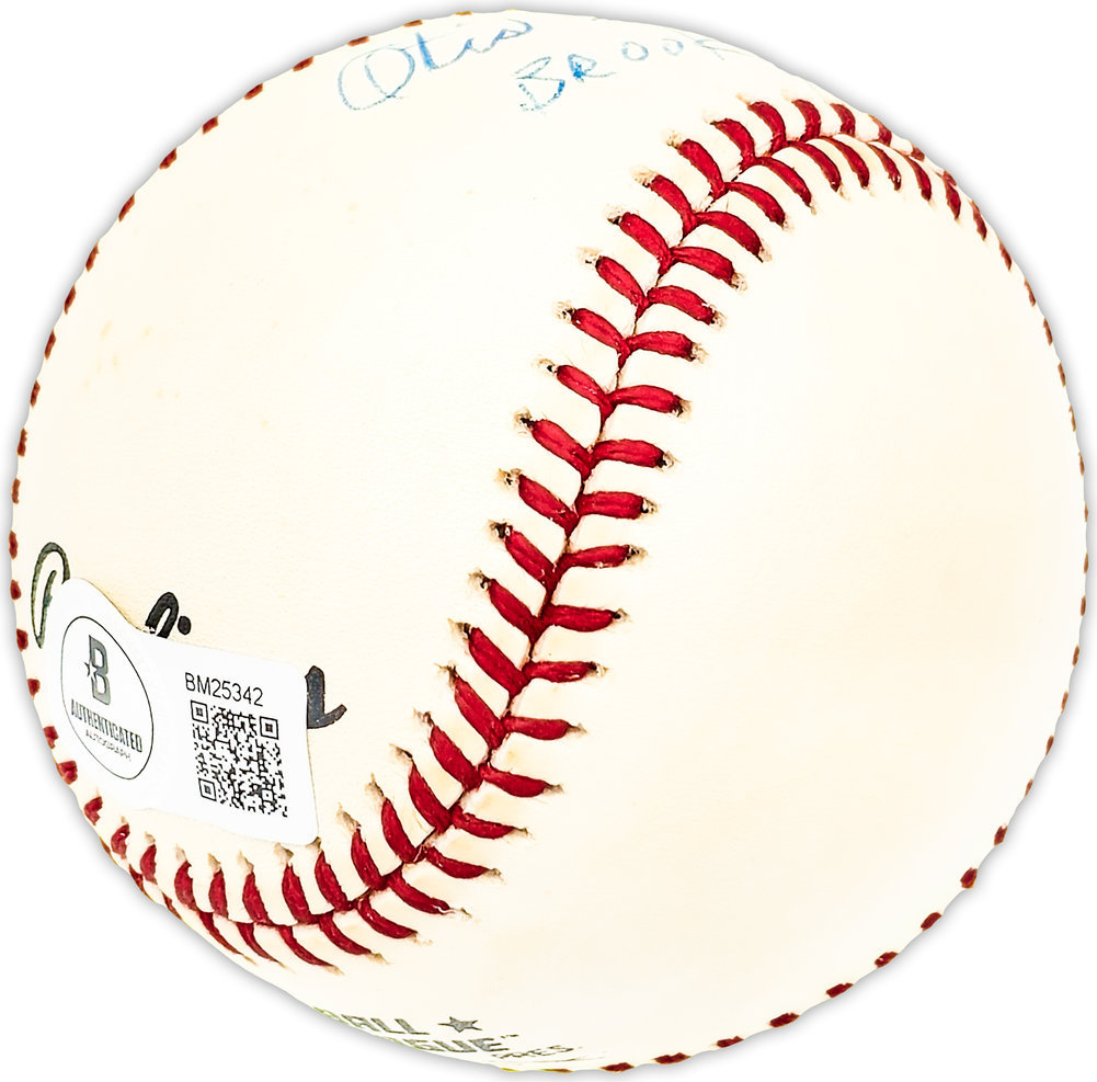 Otis Scat Davis Autographed Signed Official Nl Baseball Brooklyn Dodgers "1946" Beckett Beckett Qr #Bm25342 Image a