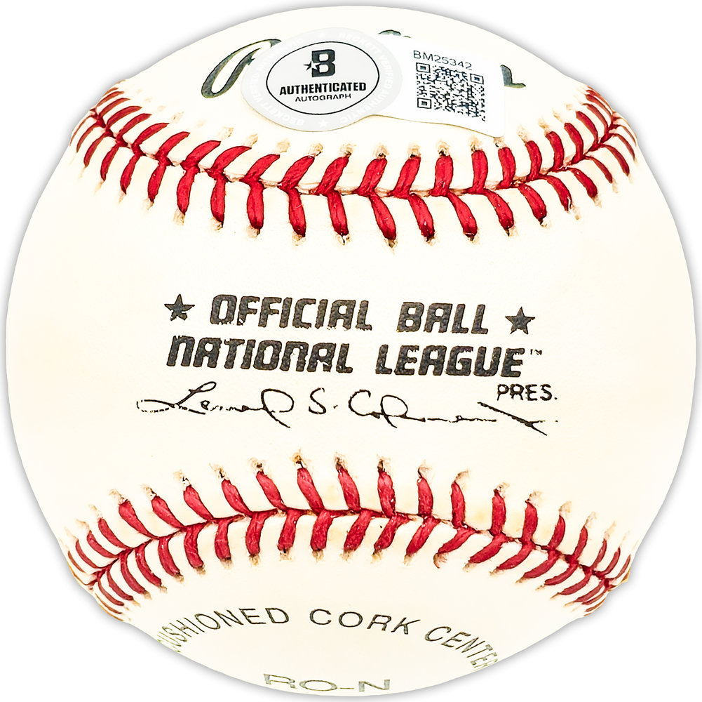 Otis Scat Davis Autographed Signed Official Nl Baseball Brooklyn Dodgers "1946" Beckett Beckett Qr #Bm25342 Image a