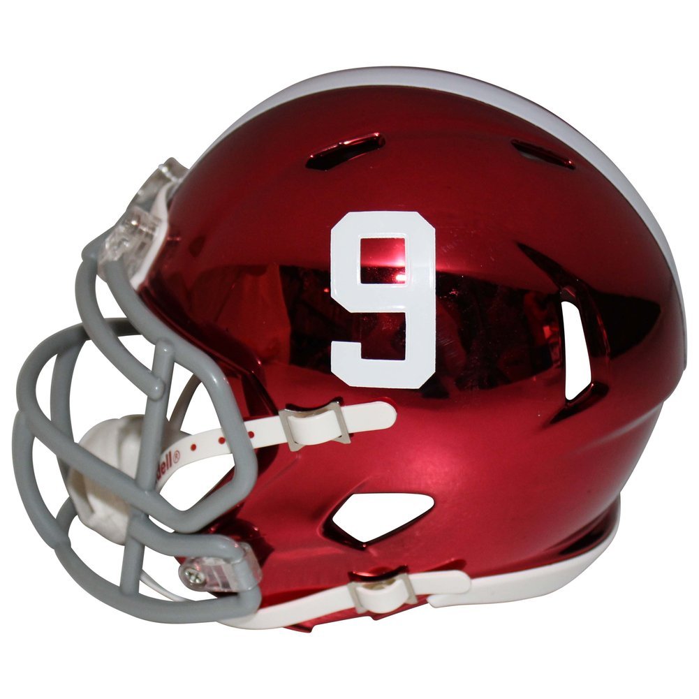 Bryce Young Autographed Signed Alabama Crimson Tide Riddell Speed Chrome Mini Helmet - PSA/DNA Authentic Image a