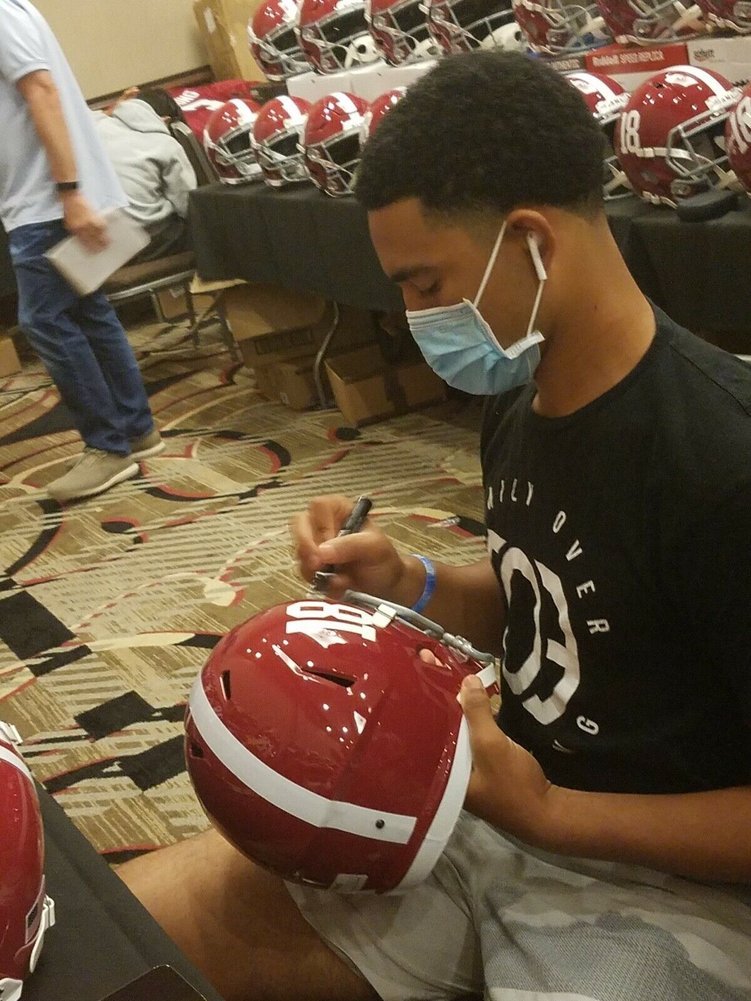 Bryce Young Autographed Signed Autograph Alabama Full Riddell Replica 