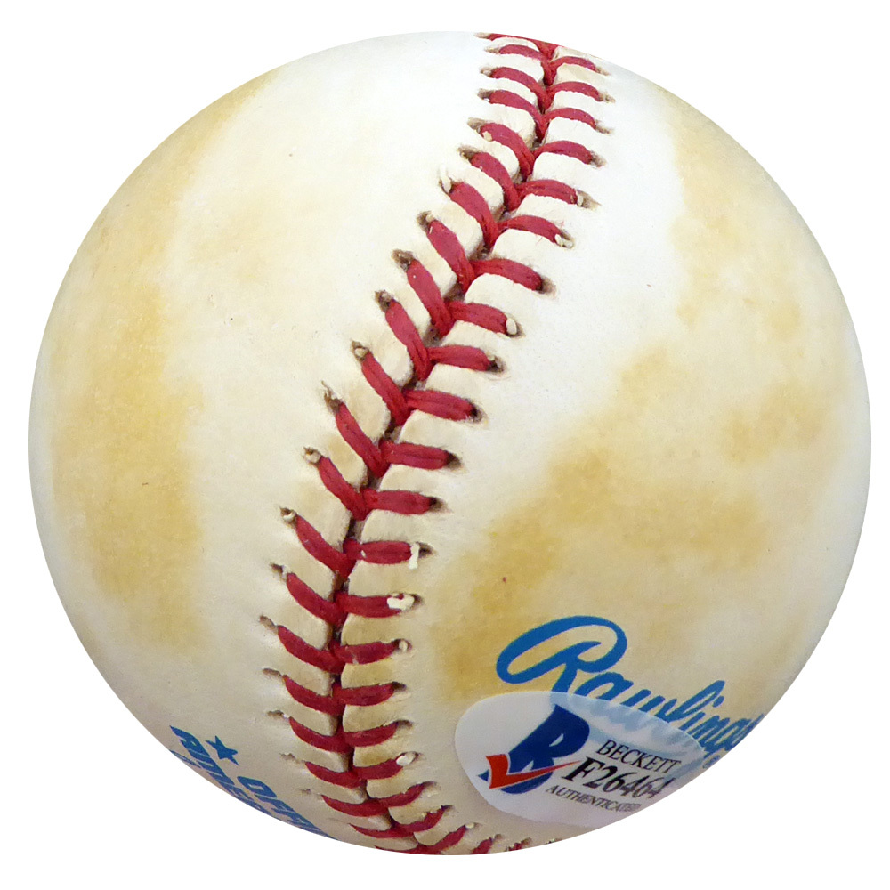 Bubba Church Autographed Official Al Baseball Philadelphia Phillies, Cincinnati Reds Beckett Beckett Image a