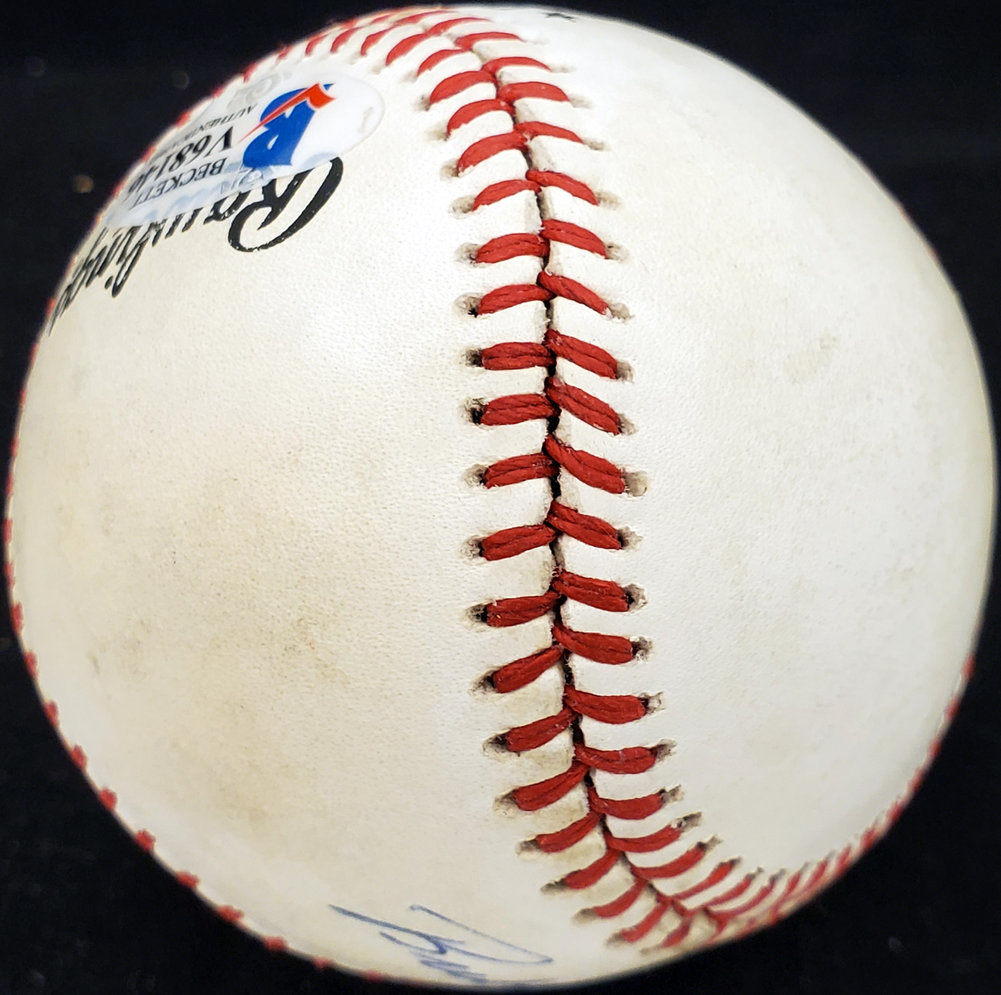 Bubba Church Autographed Official Nl Baseball Philadelphia Phillies, Cincinnati Reds Beckett Beckett Image a
