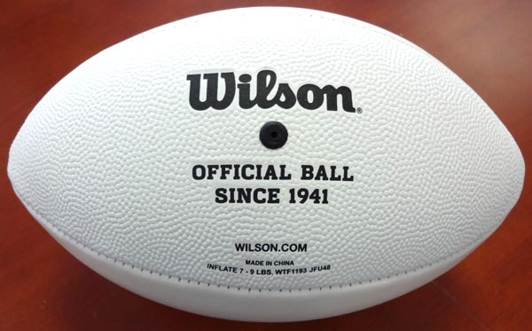 Byron Maxwell Autographed White Logo Football Seattle Seahawks Mcs Holo #76412 Image a