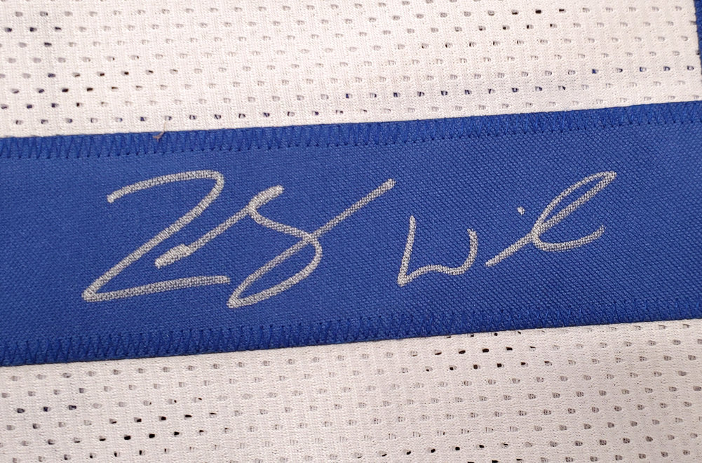 Byu Cougars Zach Wilson Autographed White Jersey Beckett Beckett Image a