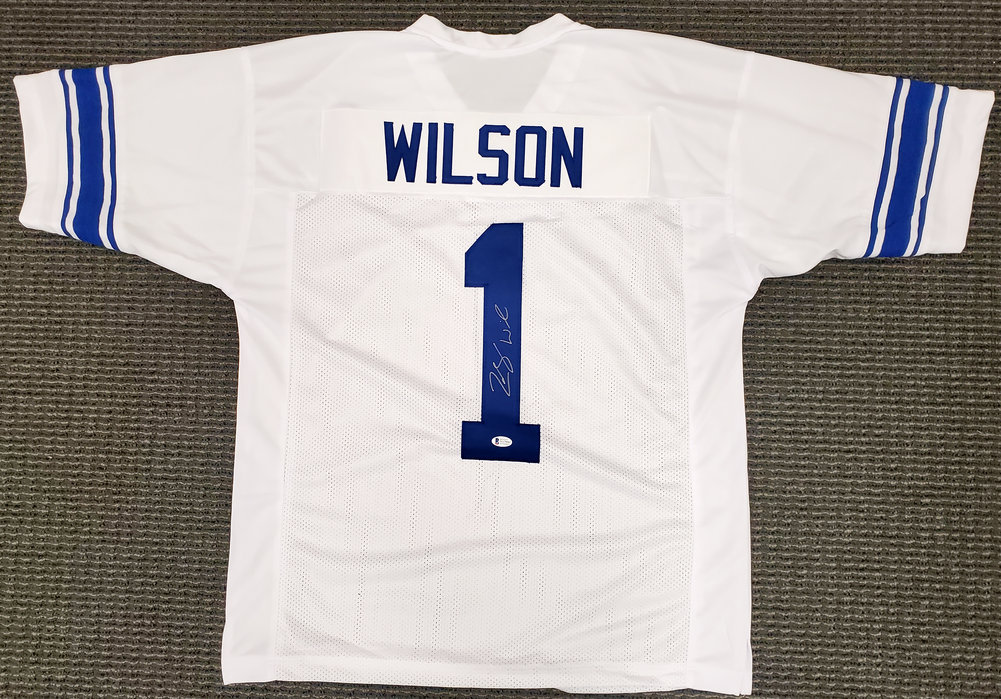 Byu Cougars Zach Wilson Autographed White Jersey Beckett Beckett Image a