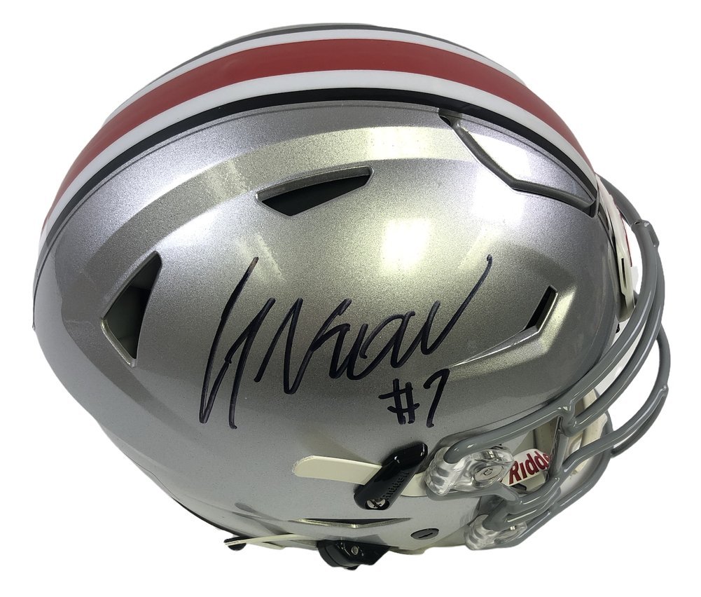C.J. Stroud Autographed Signed Ohio State Buckeyes Riddell SpeedFlex Authentic Helmet - Beckett Authentic Image a