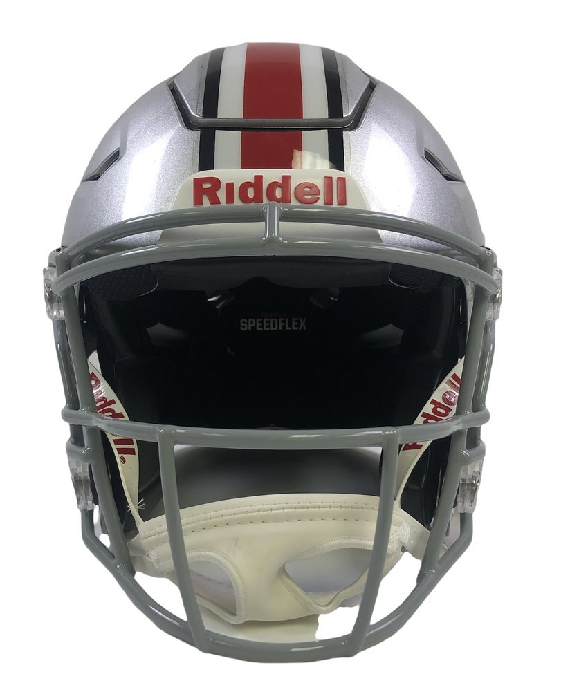 C.J. Stroud Autographed Signed Ohio State Buckeyes Riddell SpeedFlex Authentic Helmet - Beckett Authentic Image a