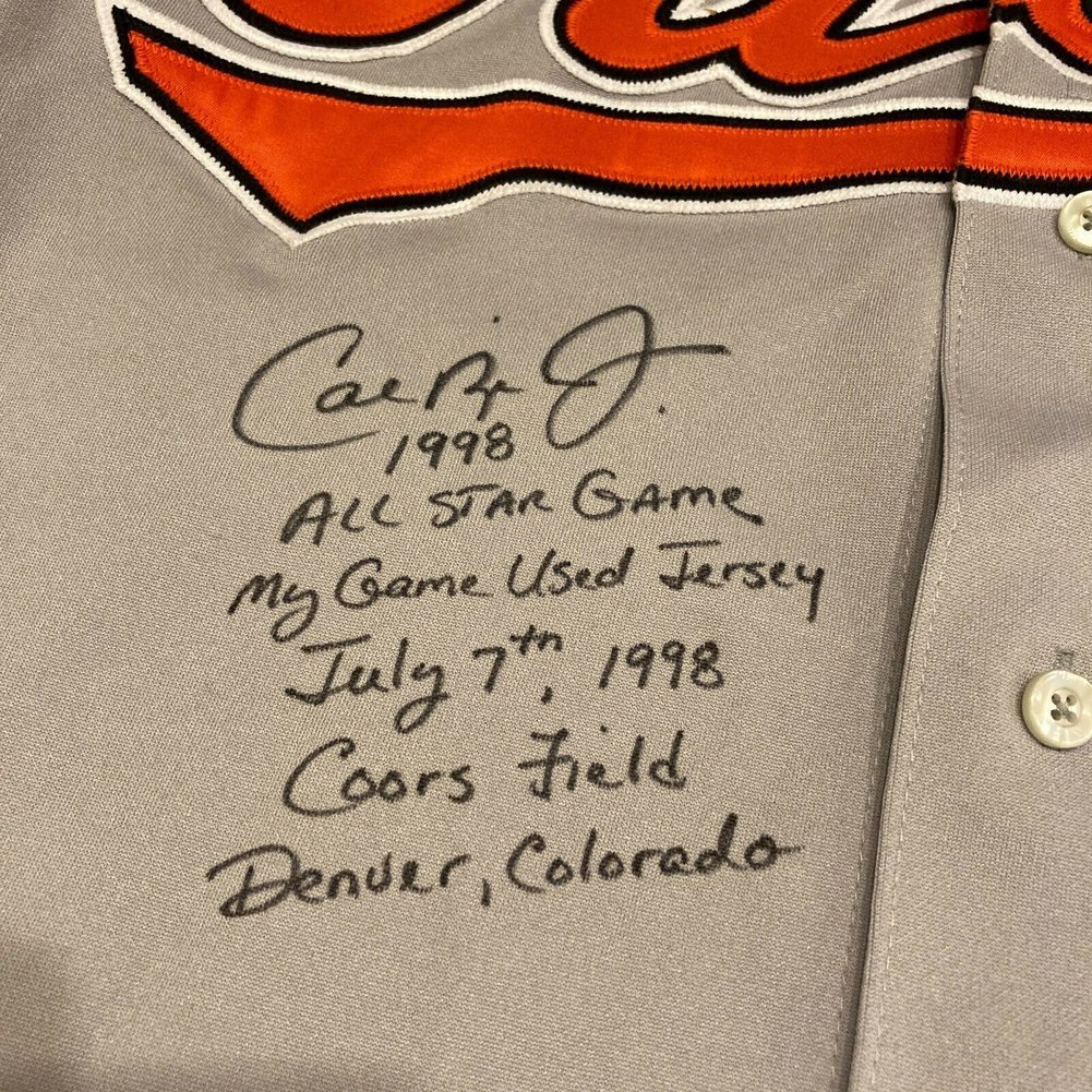 Cal Ripken Jr. Autographed Signed 1998 Game Used 1998 All Star Game Jersey & Pants JSA COA Image a
