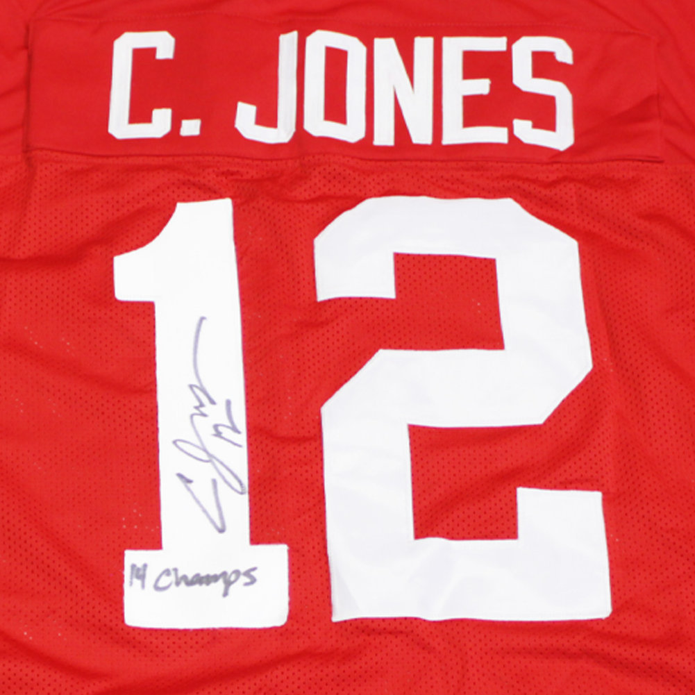 Cardale Jones Autographed Signed #12 Custom Ohio State Buckeyes Jersey - Certified Authentic Image a