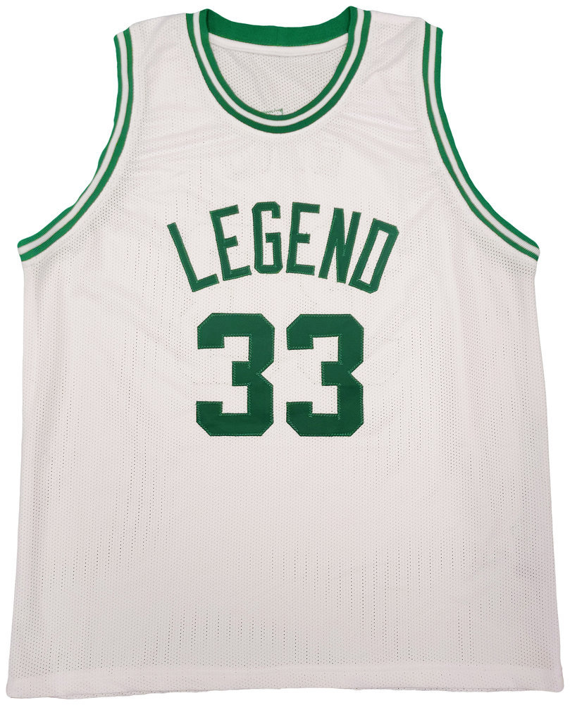 Boston Celtics Larry Bird Autographed White Jersey Beckett Beckett Image a