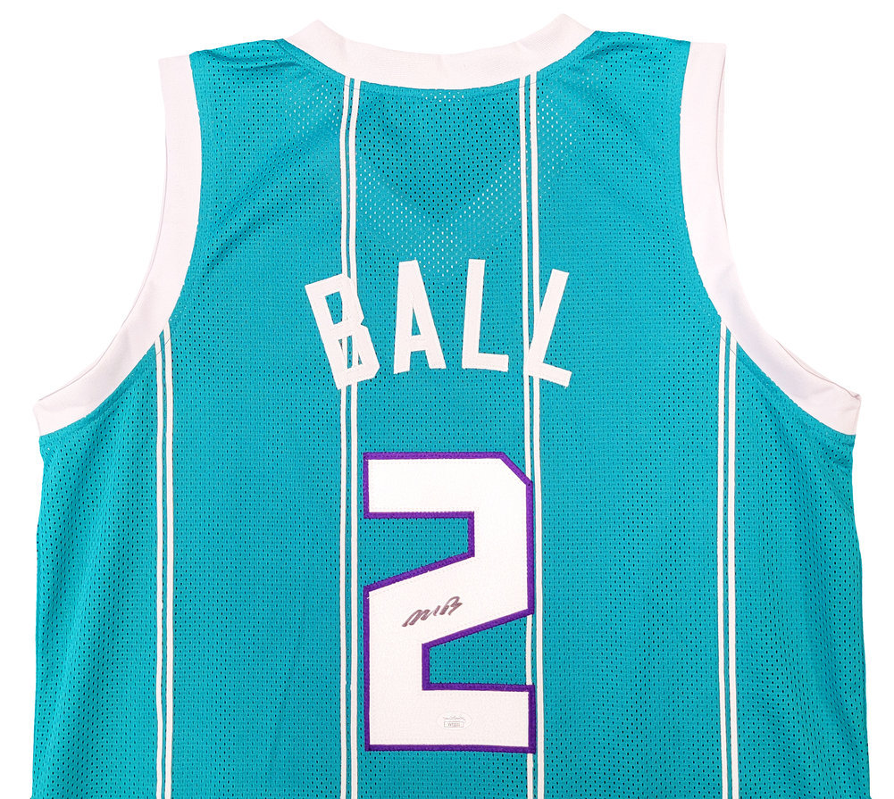 Charlotte Hornets Lamelo Ball Autographed Teal Jersey JSA Image a