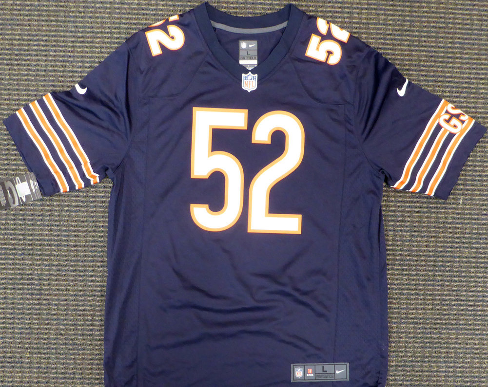 Khalil Mack Autographed Signed Chicago Bears Blue Nike Jersey Size