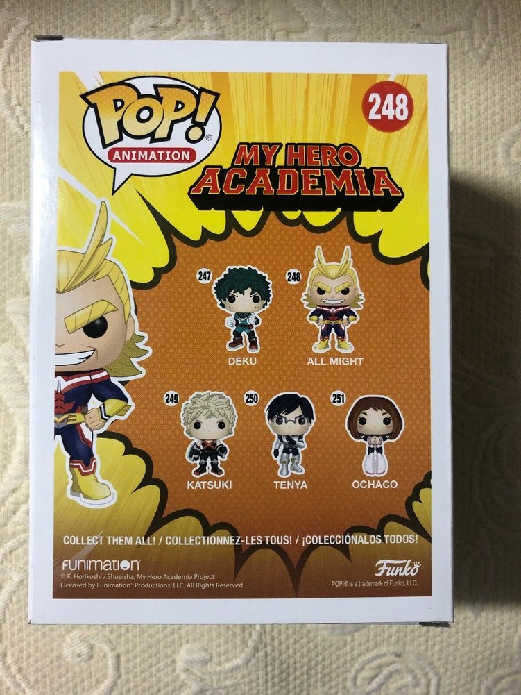 Chris Sabat Autographed Signed Autographed All Might Funko Pop My Hero ...