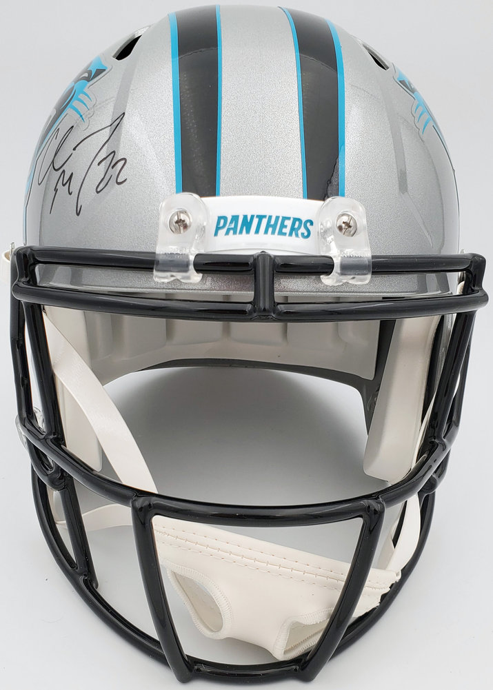 Christian Mccaffrey Autographed Signed Carolina Panthers Silver