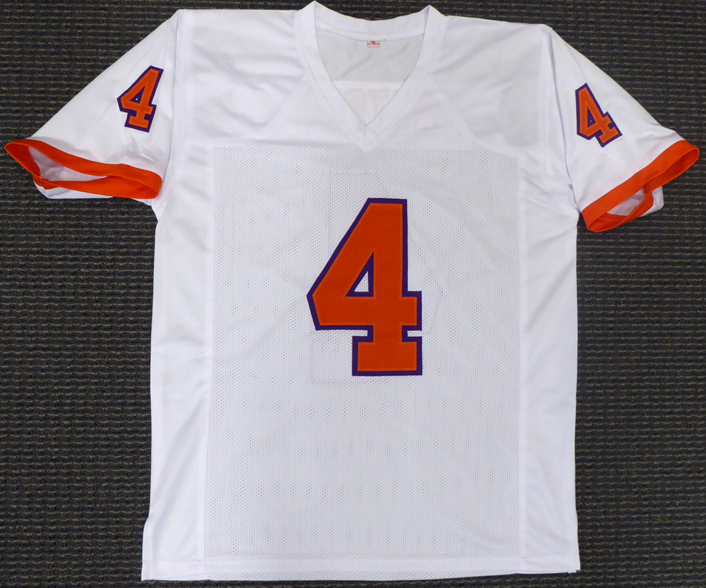 Clemson Tigers Deshaun Watson Autographed Signed White