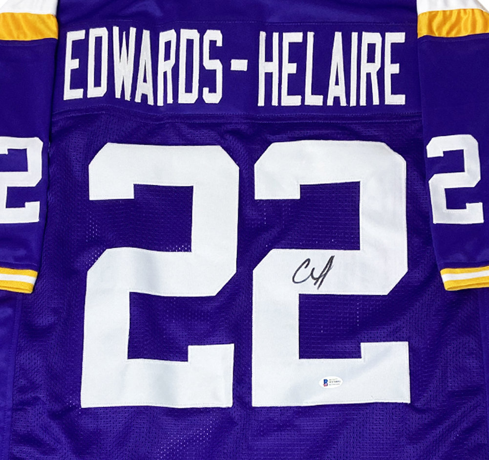 Clyde Edwards-Helaire Autographed Signed LSU Tigers Purple Jersey - BAS Authentic Image a