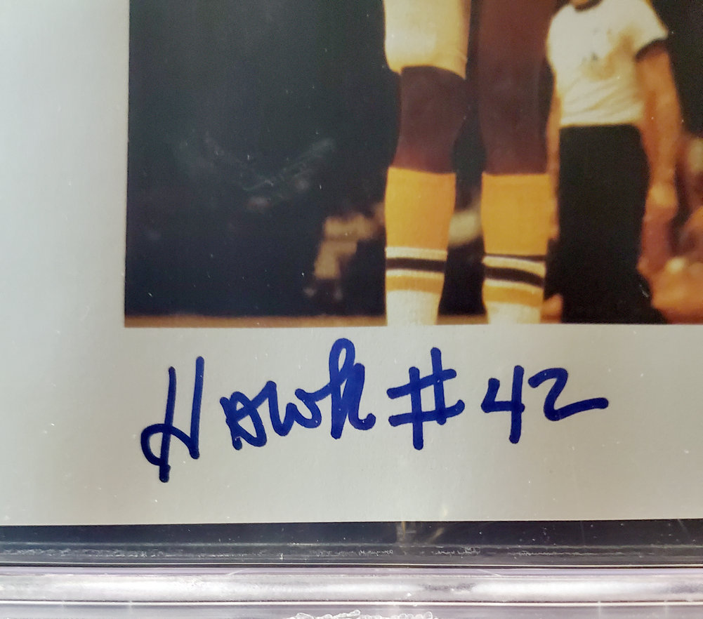 Connie Hawkins Autographed 8.5X11 Photo Sheet Los Angeles Lakers Beckett Beckett Image a