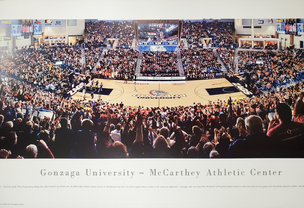 Corey Kispert Autographed Signed 13.5X40 Panoramic Photo Gonzaga Bulldogs "Go Zags" Mcs Holo #194797 Image a