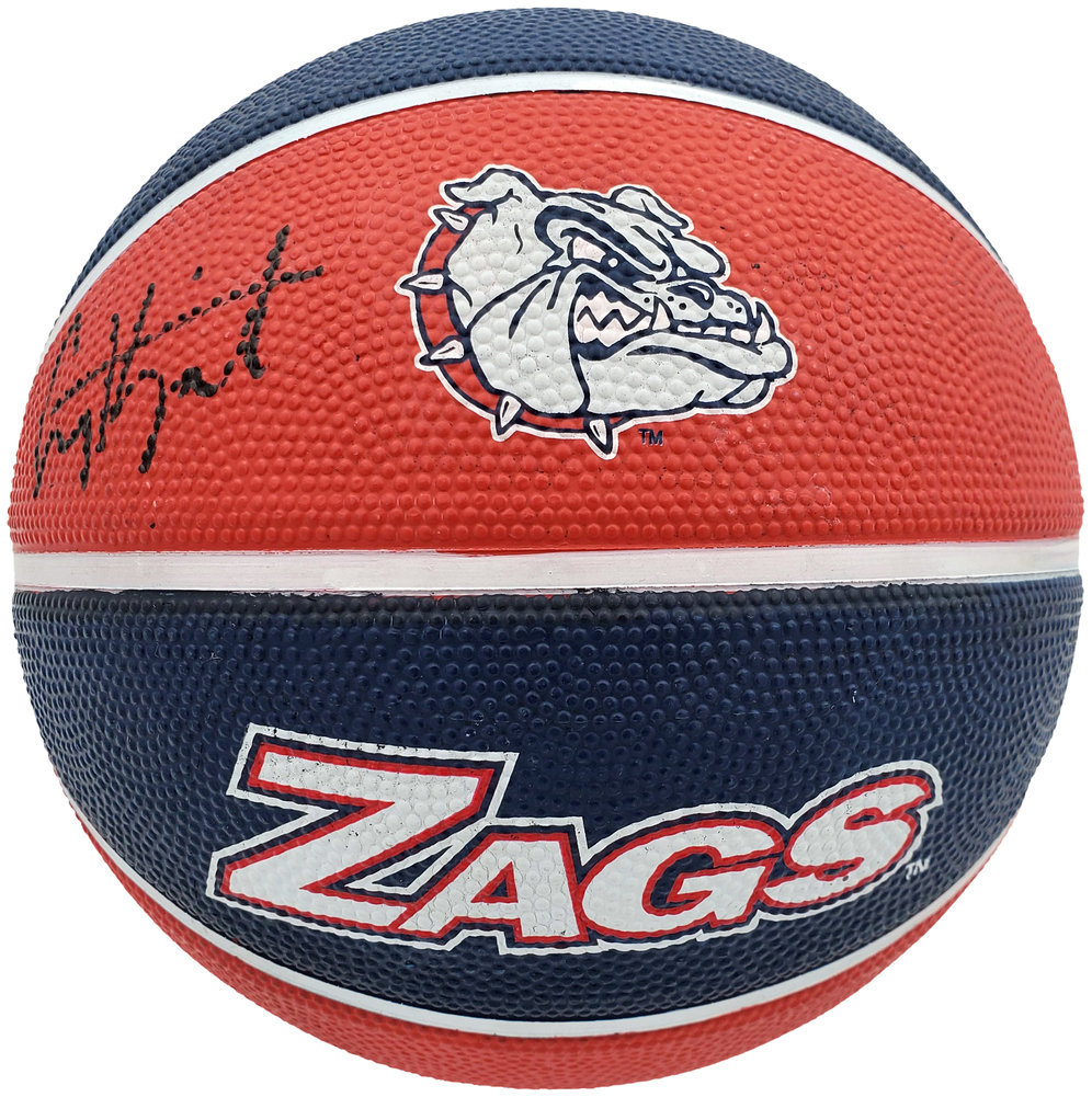 Corey Kispert Autographed Signed Gonzaga Bulldogs Logo Rubber Basketball Mcs Holo Image a