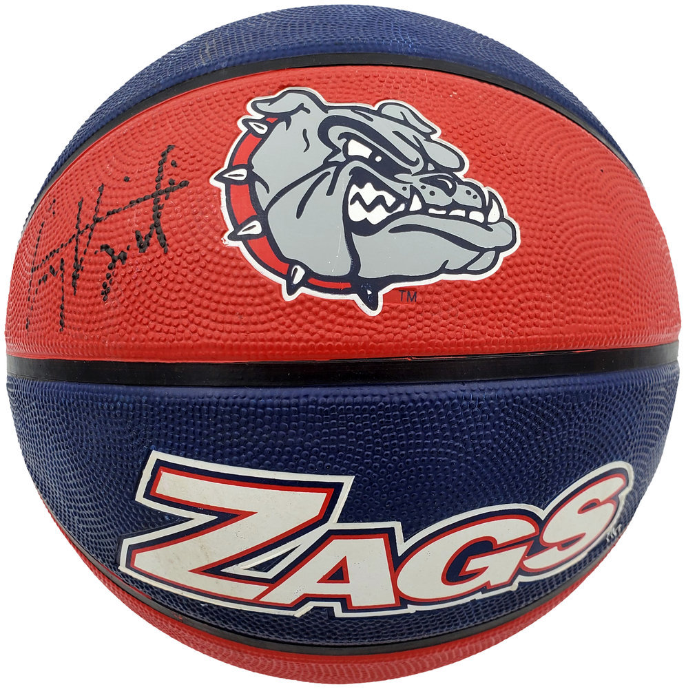 Corey Kispert Autographed Signed Gonzaga Bulldogs Logo Rubber Basketball Mcs Holo Image a