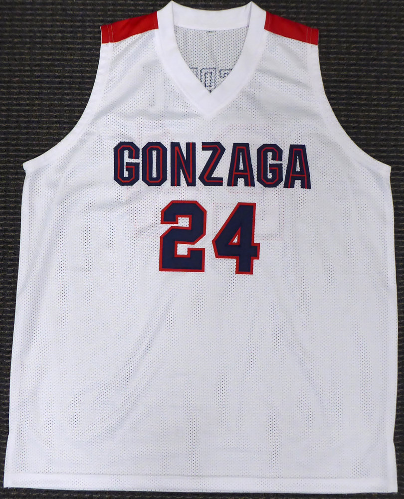 Gonzaga Bulldogs Corey Kispert Autographed Signed White Jersey "Go Zags" Mcs Holo #194892 Image a