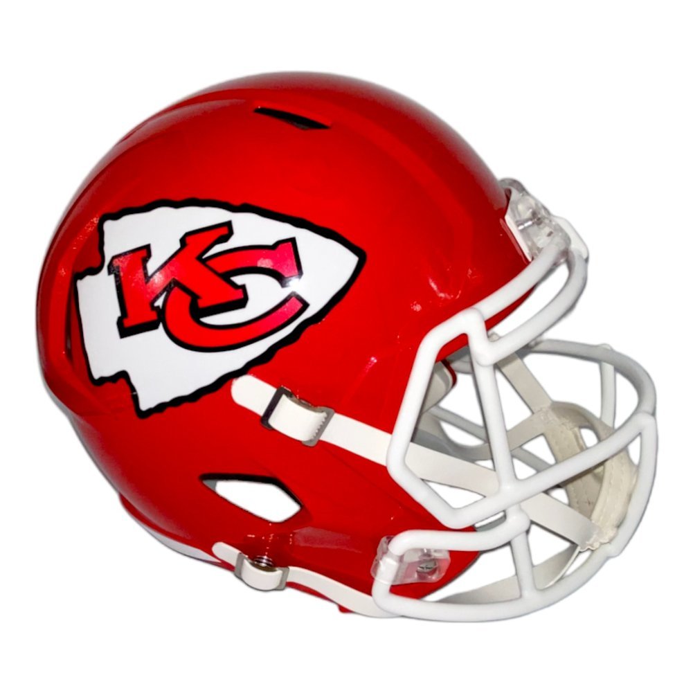Creed Humphrey Signed Chiefs Riddell SB LVII Champs FS Authentic Helmet- Beckett Image a
