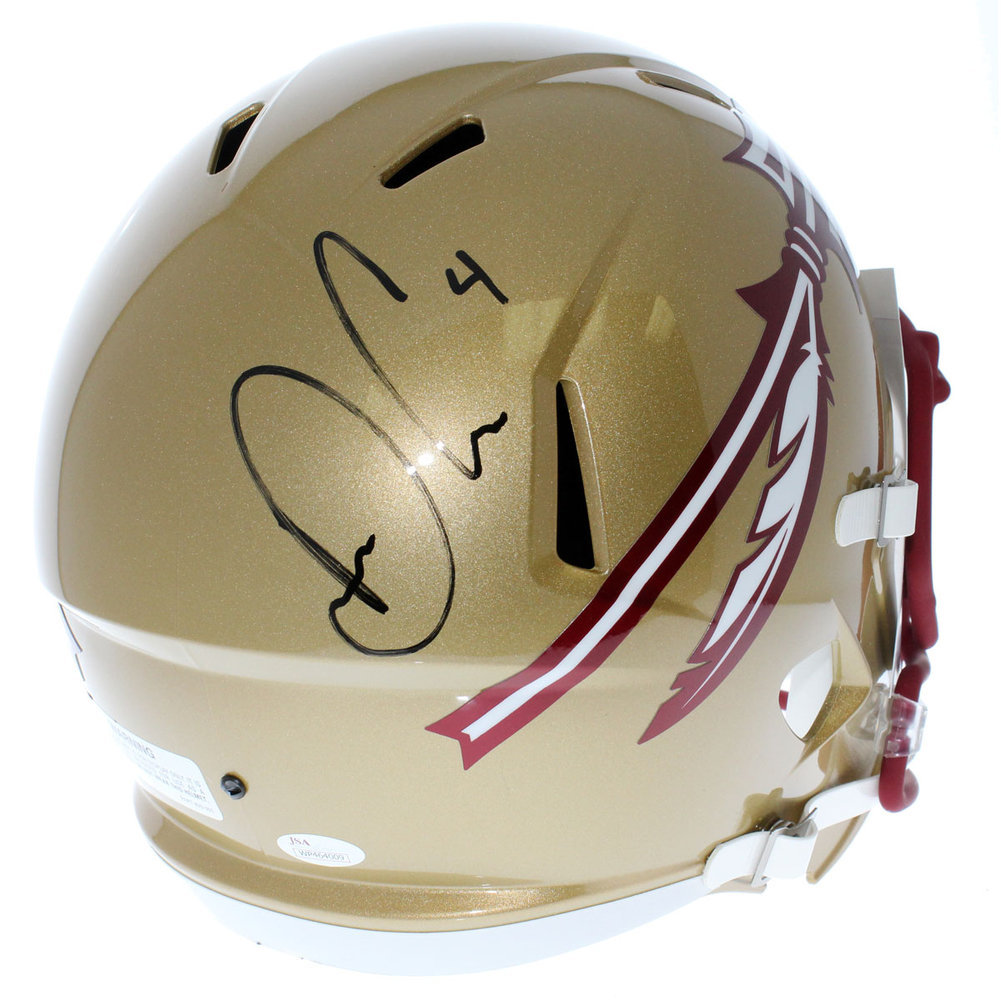 dalvin cook autographed helmet