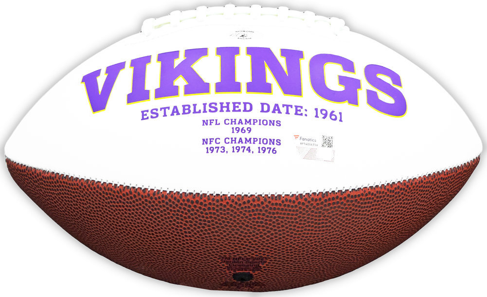 Dalvin Cook Autographed Minnesota Vikings White Logo Football Fanatics Holo #218724 Image a