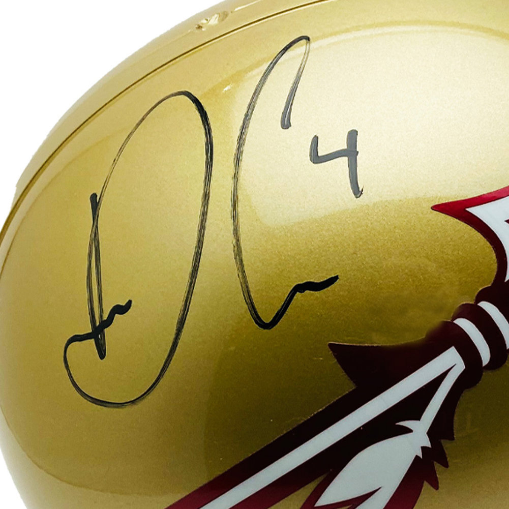 Dalvin Cook FSU Autographed Riddell Full Size Rep Helmet - JSA Image a