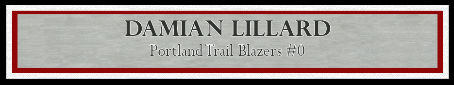 Damian Lillard Autographed Framed 16X20 Photo Portland Trail Blazers Beckett Beckett Image a
