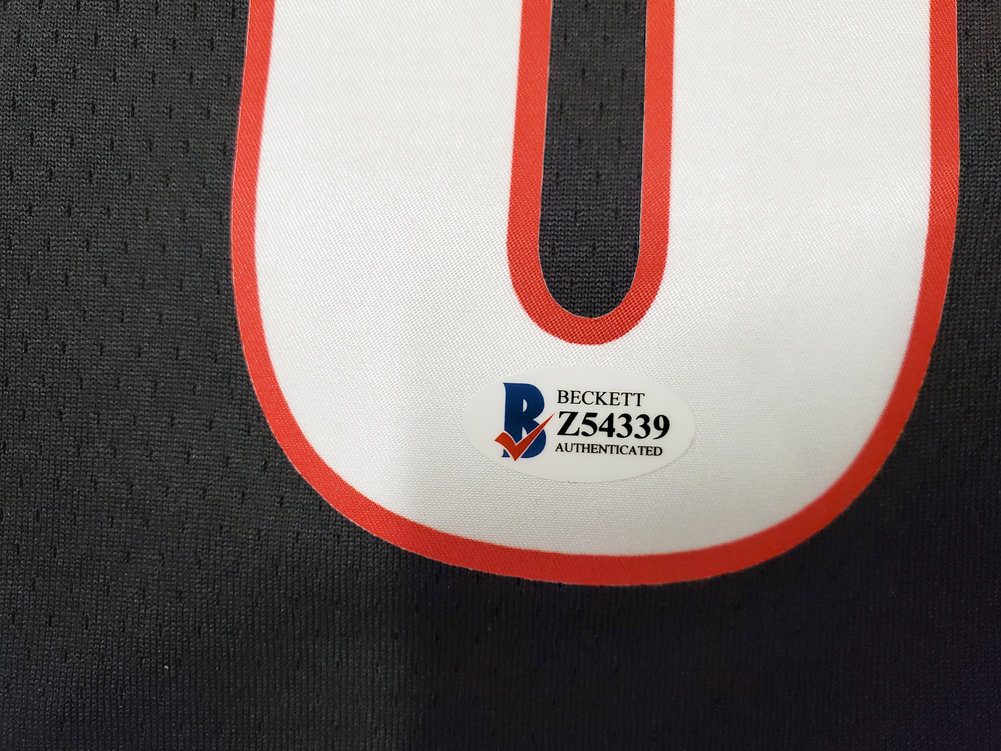 Portland Trail Blazers Damian Lillard Autographed Signed Black Nike Jersey Size Xl Beckett Beckett Image a