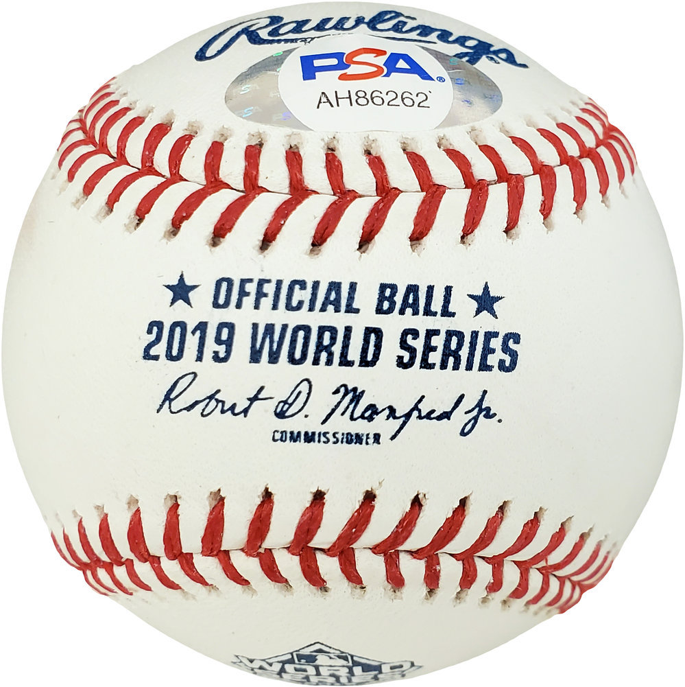 Daniel Hudson Autographed Signed Official 2019 World Series MLB Baseball Washington Nationals PSA/DNA Image a