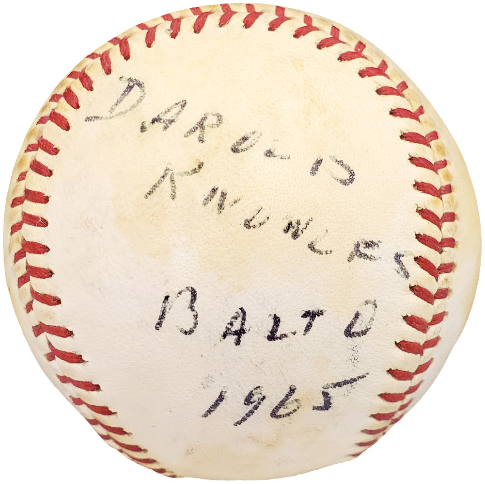 Darold Knowles Autographed Official Spalding Baseball Baltimore Orioles Beckett Beckett Image a