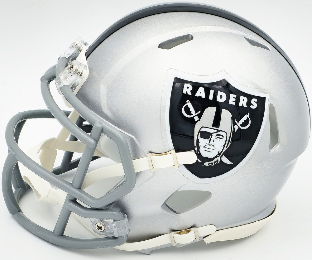 Davante Adams Autographed Signed Las Vegas Raiders Silver Speed Mini Helmet Beckett Beckett Witness #224822 Image a