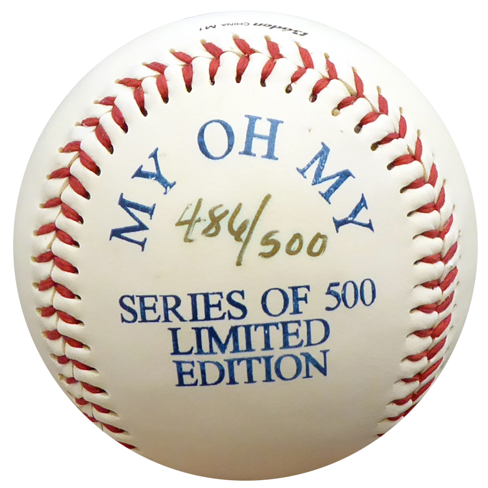 Dave Niehaus Autographed Signed My Oh My Logo Baseball Seattle Mariners