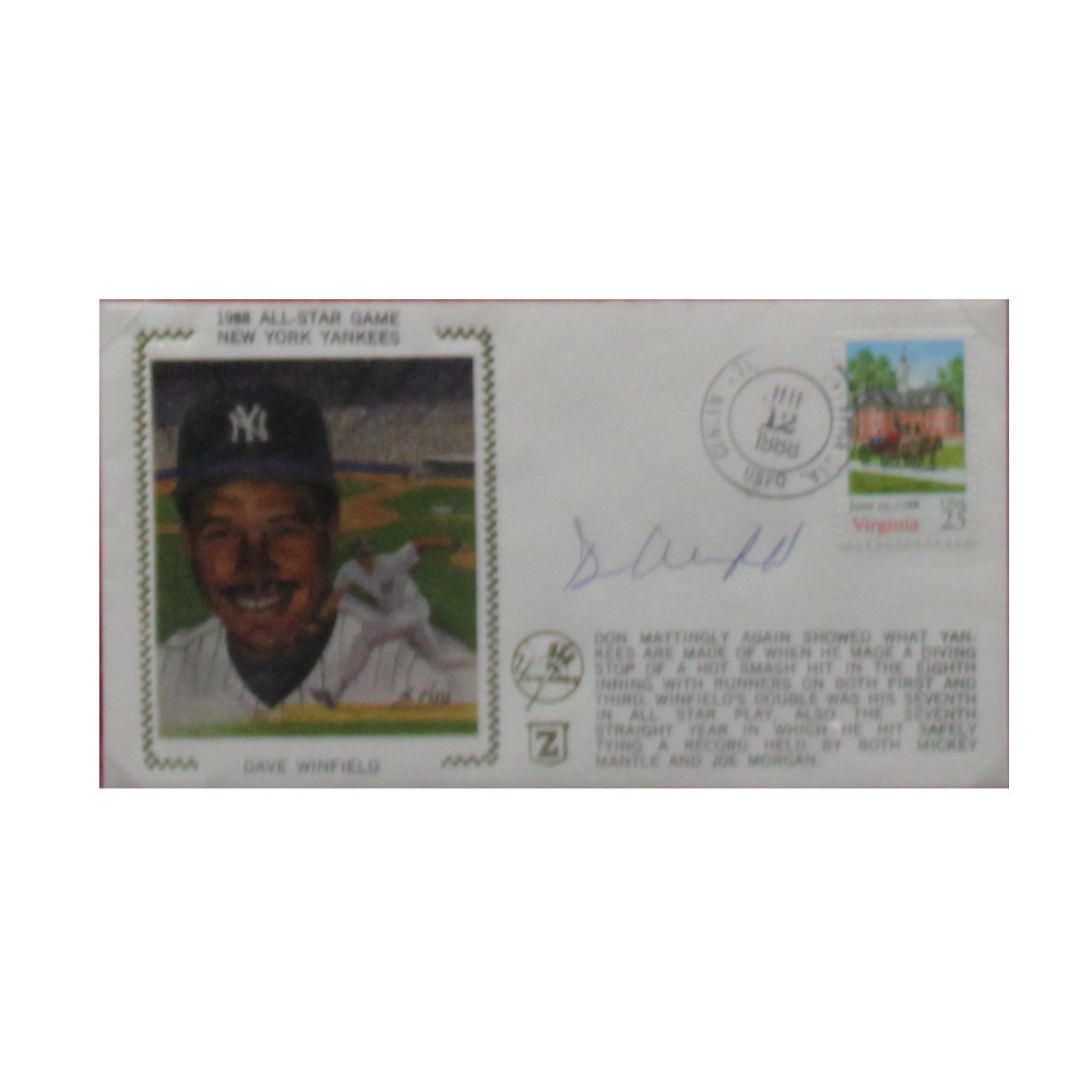 Dave Winfield Autographed Signed Framed First Day Cover - Certified Authentic Image a